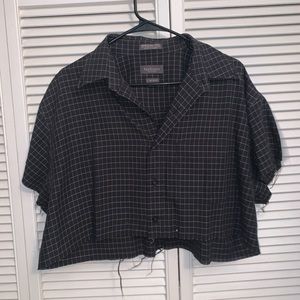 Button up vintage crop